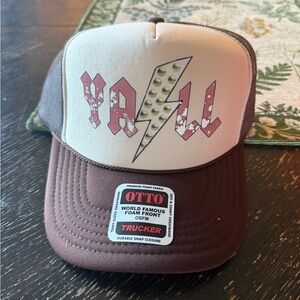 OTTO Brown and Cream 'Y'all' Trucker Hat